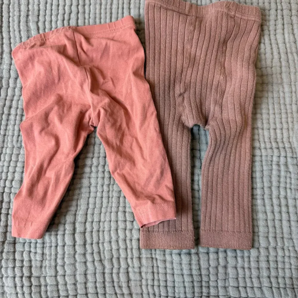 Bundle Lot Baby Girl Clothes Gap Carters 0-3 Months Leggings Peplum Top Bodysuit